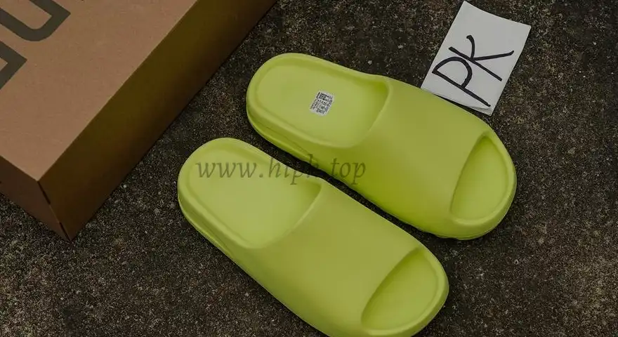 PK GOD adidas Yeezy Slide Glow Green Frosted RETAIL MATERIALS READY TO SHIP