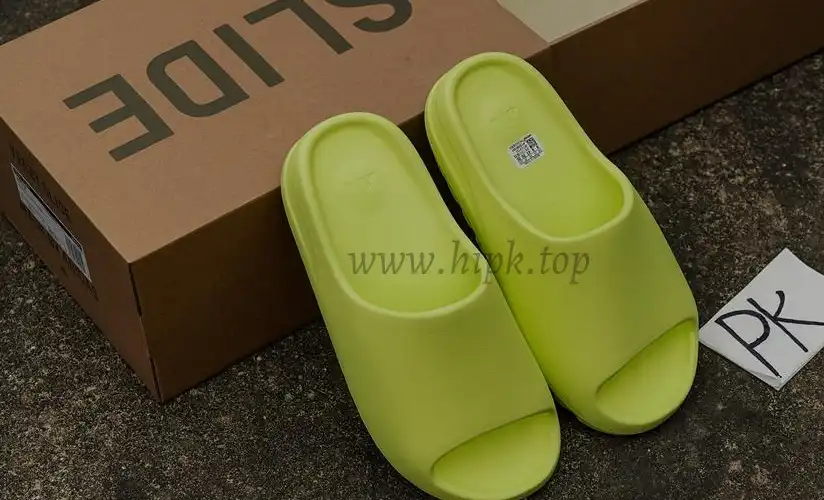 PK GOD adidas Yeezy Slide Glow Green Frosted RETAIL MATERIALS READY TO SHIP