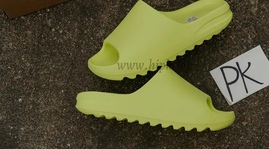 PK GOD adidas Yeezy Slide Glow Green Frosted RETAIL MATERIALS READY TO SHIP