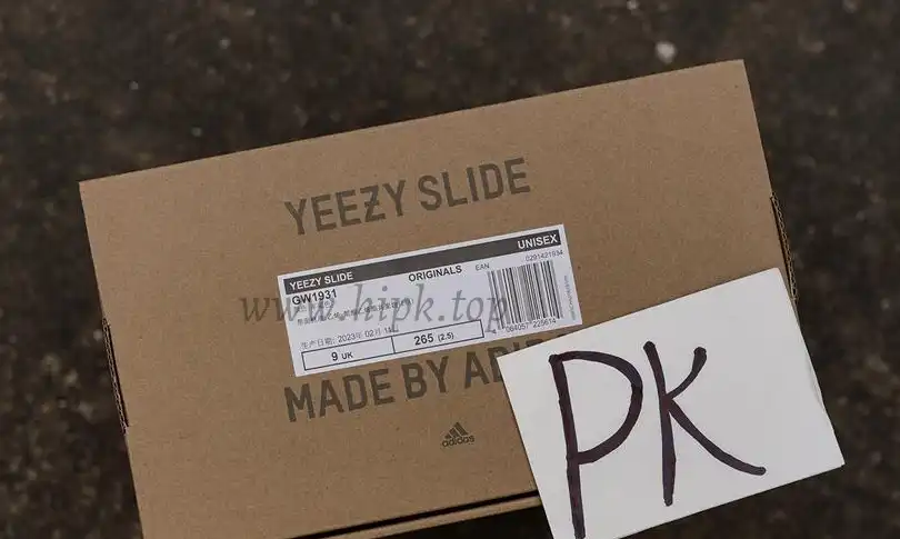 PK GOD adidas Yeezy Slide Ochre RETAIL MATERIALS READY TO SHIP