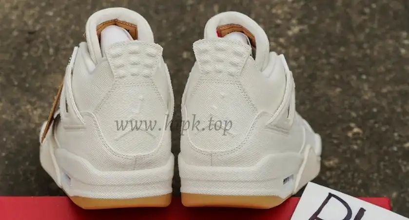 PK God Jordan 4 Retro Levi’s White RETAIL MATERIALS READY TO SHIP