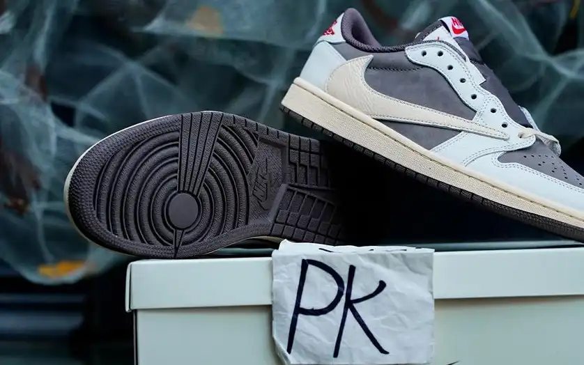 PK 5.0 Jordan 1 Retro Low OG SP Travis Scott Reverse Mocha RETAIL MATERIALS READY TO SHIP