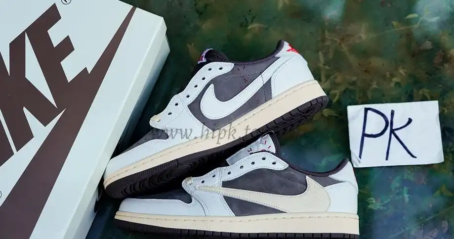 PK 5.0 Jordan 1 Retro Low OG SP Travis Scott Reverse Mocha RETAIL MATERIALS READY TO SHIP