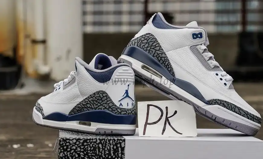 PK GOD Air Jordan 3 Midnight Navy RETAIL MATERIALS READY TO SHIP