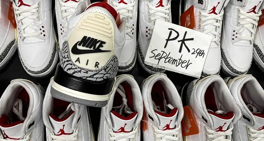 PK GOD Jordan 3 Retro White Cement Reimagined RETAIL MATERIALS READY TO SHIP