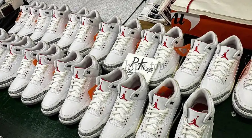 PK GOD Jordan 3 Retro White Cement Reimagined RETAIL MATERIALS READY TO SHIP