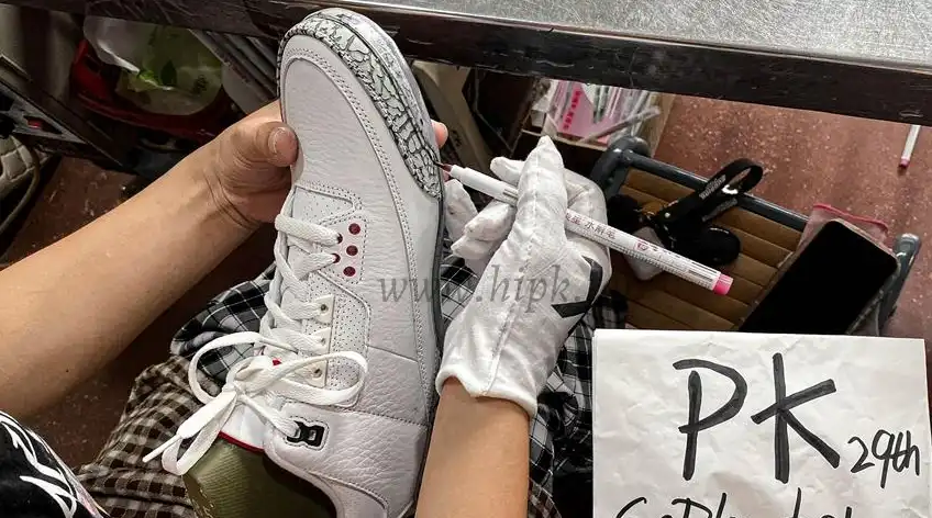 PK GOD Jordan 3 Retro White Cement Reimagined RETAIL MATERIALS READY TO SHIP