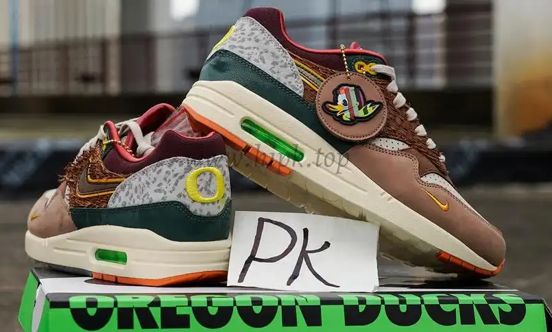 PK GOD Nike Air Max 1 ’87 Luxe University of Oregon PE RETAIL MATERIALS READY TO SHIP