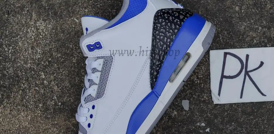 PK Jordan 3 racer blue retail materials ready to ship