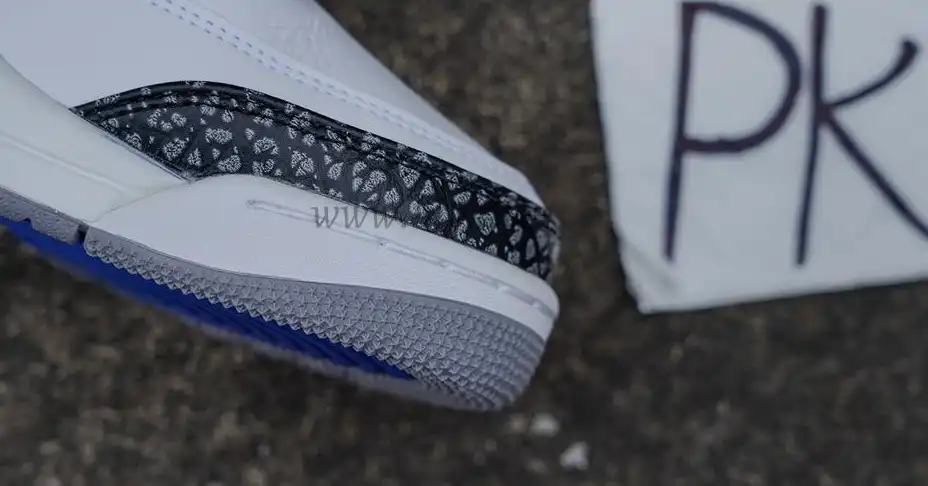 PK Jordan 3 racer blue retail materials ready to ship