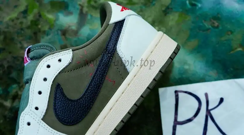 PK5.0 JORDAN 1 RETRO LOW Medium Olive TRAVIS SCOTT NEUTRAL OLIVE RETAIL MATERIALS READY TO SHIP