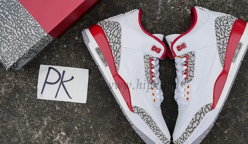 Pk God air jordan 3 retro Cardinal Red retail materials ready to ship