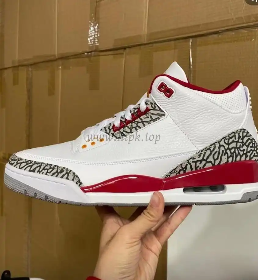 Pk God air jordan 3 retro Cardinal Red retail materials ready to ship