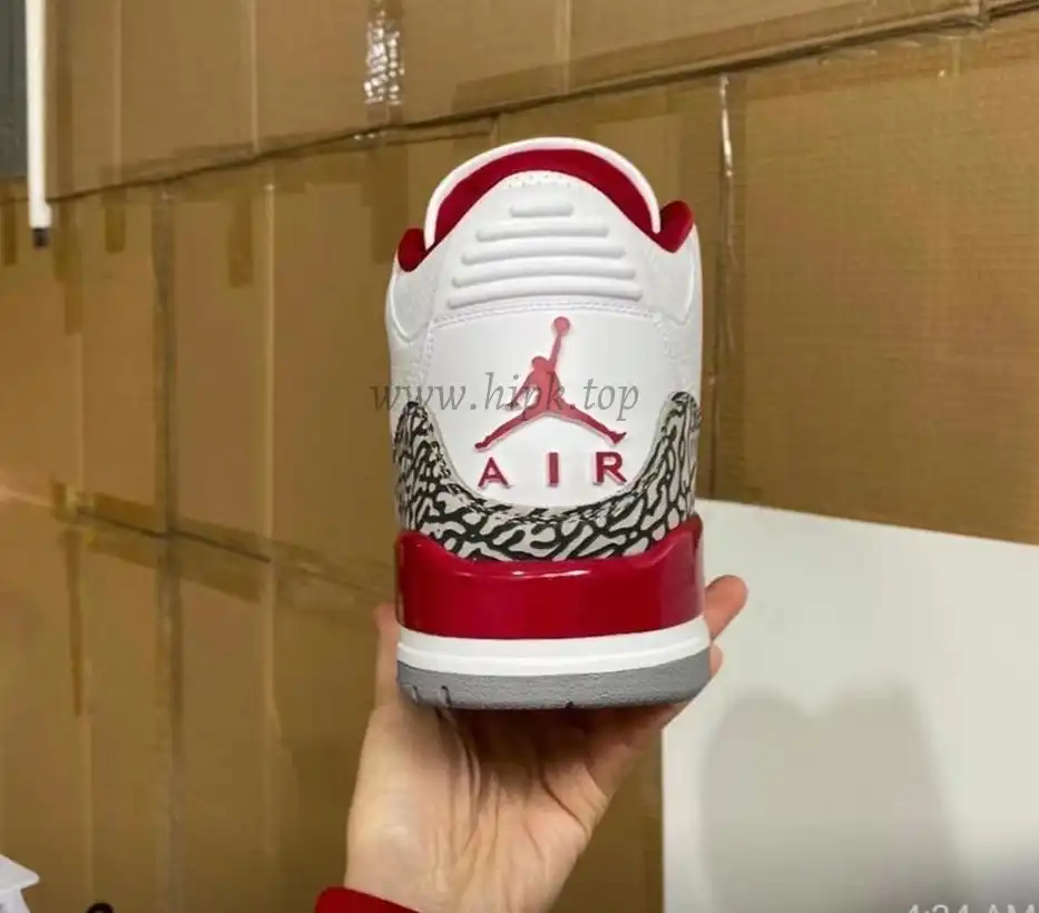 Pk God air jordan 3 retro Cardinal Red retail materials ready to ship