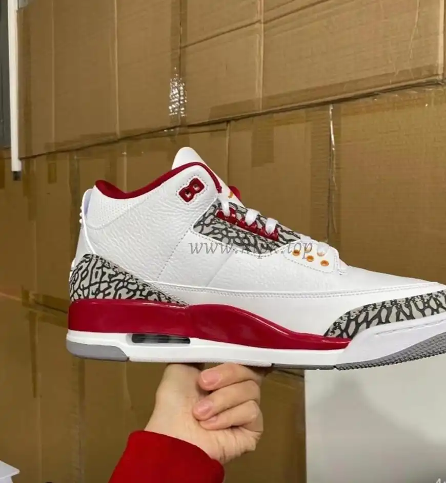 Pk God air jordan 3 retro Cardinal Red retail materials ready to ship