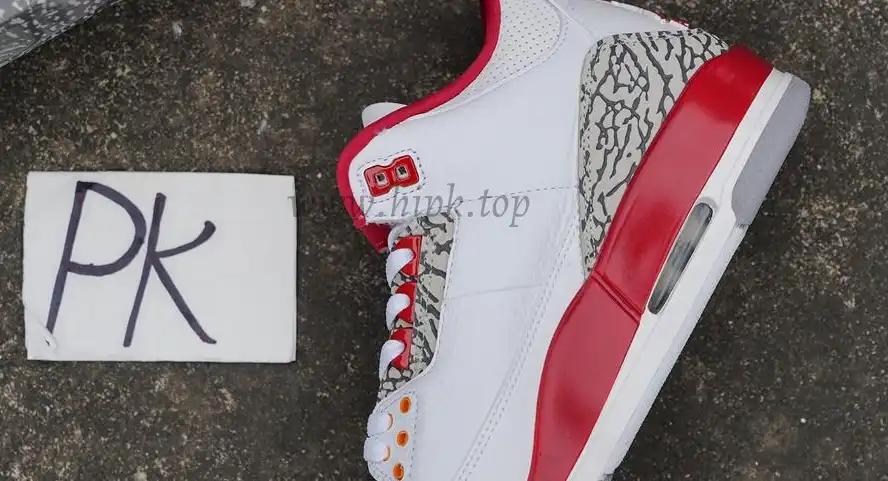 Pk God air jordan 3 retro Cardinal Red retail materials ready to ship