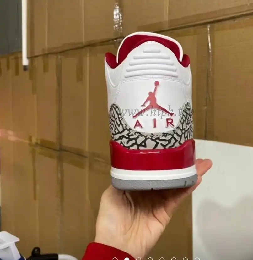 Pk God air jordan 3 retro Cardinal Red retail materials ready to ship