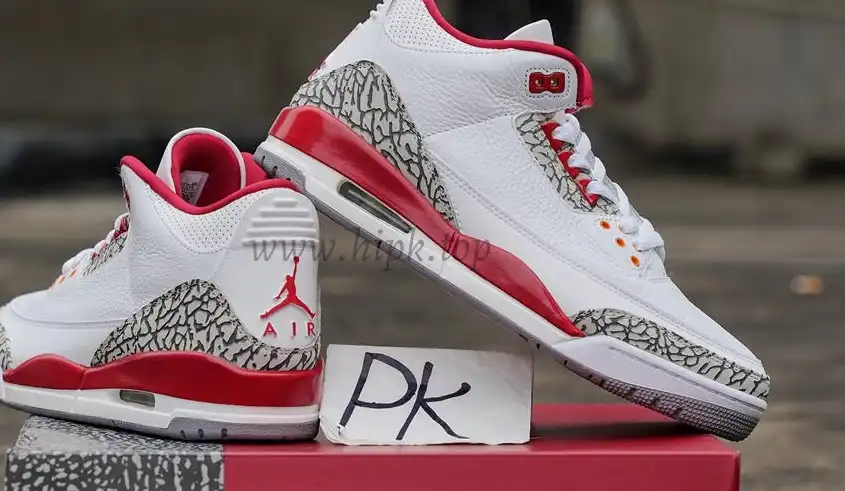 Pk God air jordan 3 retro Cardinal Red retail materials ready to ship