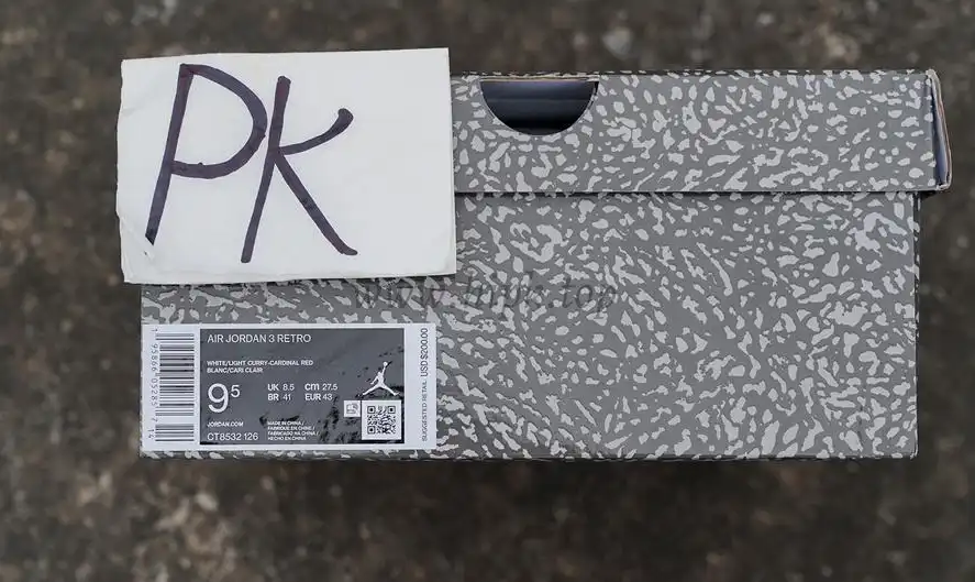 Pk God air jordan 3 retro Cardinal Red retail materials ready to ship