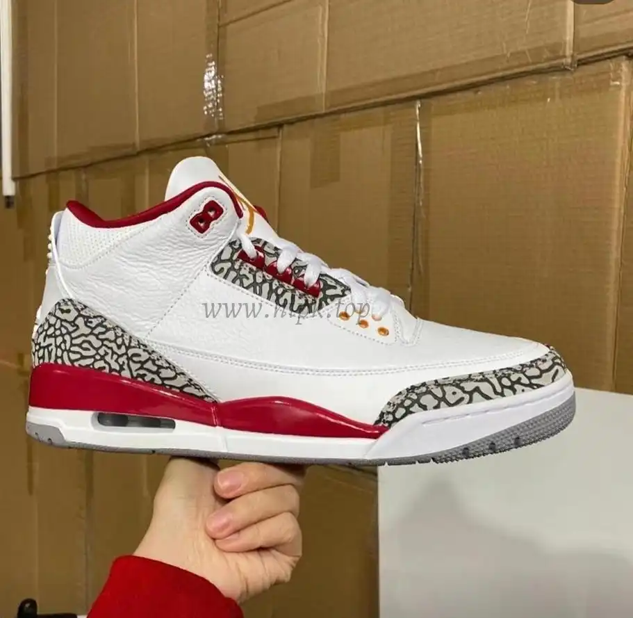 Pk God air jordan 3 retro Cardinal Red retail materials ready to ship