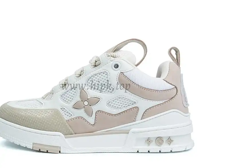 PK god Louis Vuitton LV Skate Sneaker Beige White retail materials ready to ship