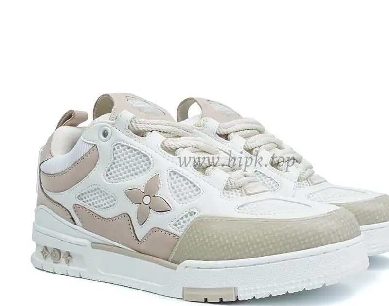 PK god Louis Vuitton LV Skate Sneaker Beige White retail materials ready to ship