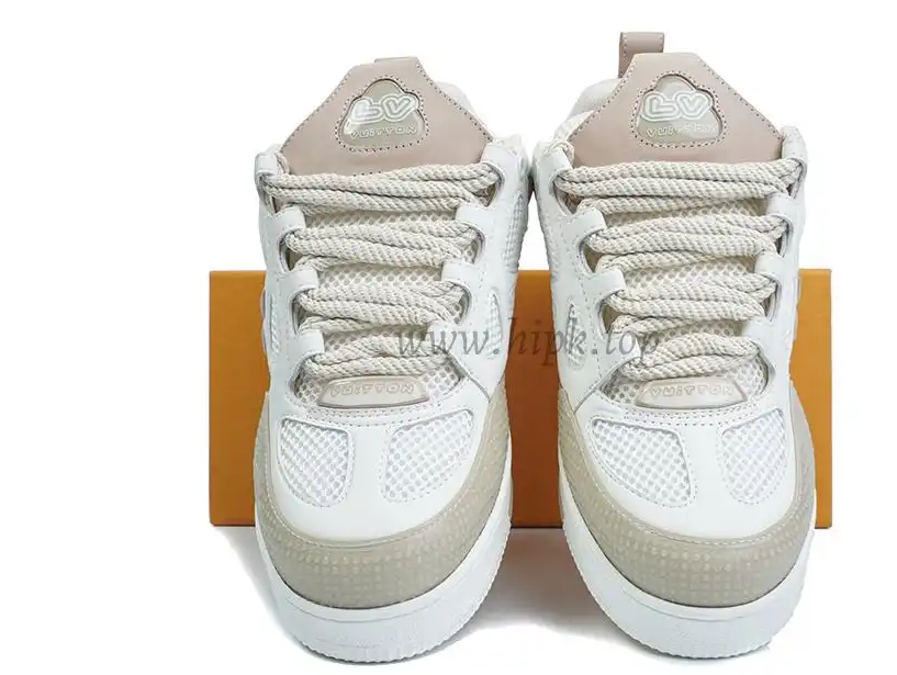 PK god Louis Vuitton LV Skate Sneaker Beige White retail materials ready to ship