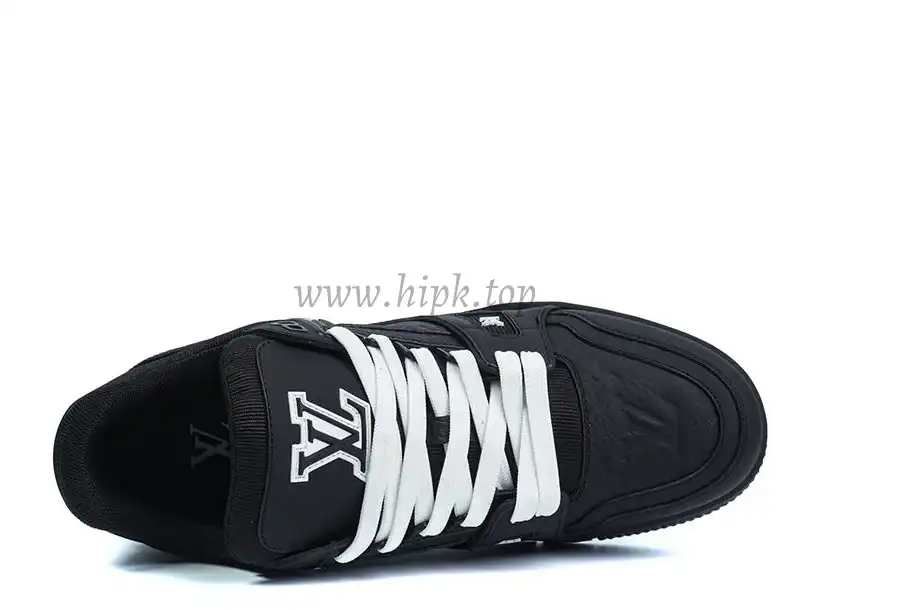 PK god Louis Vuitton LV Trainer Monogram Denim ALL Black retail materials ready to ship