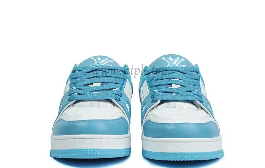 PK god Louis Vuitton LV Trainer Monogram Denim Light Blue retail materials ready to ship