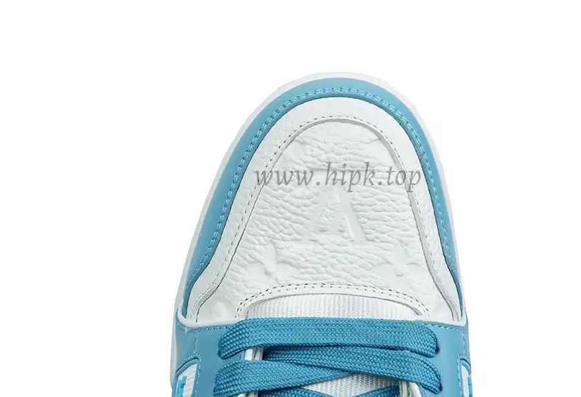 PK god Louis Vuitton LV Trainer Monogram Denim Light Blue retail materials ready to ship