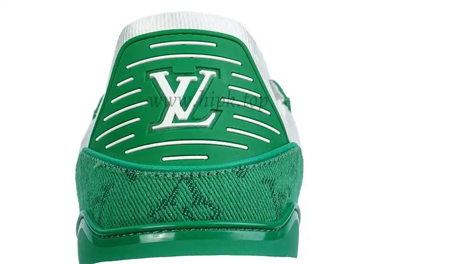 PK god Louis Vuitton LV Trainer Monogram Denim green retail materials ready to ship