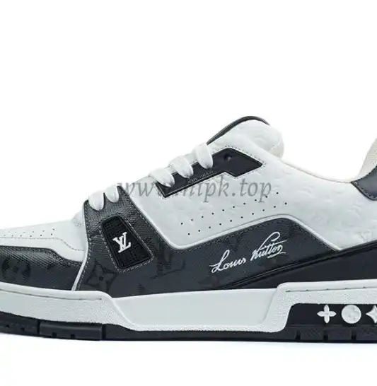 PK god Louis Vuitton LV Trainer Gray White retail materials ready to ship