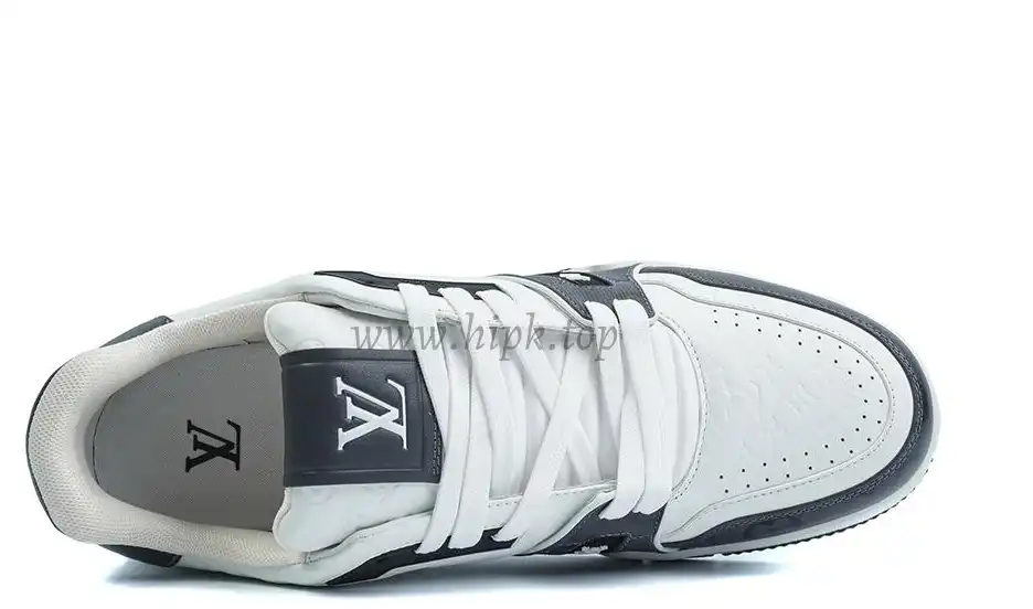 Pkgod Louis Vuitton Trainer White Black Monogram retail materials ready to ship