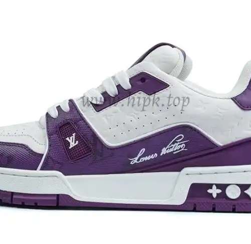 PK god Louis Vuitton LV Trainer multiple colorful purple retail materials ready to ship