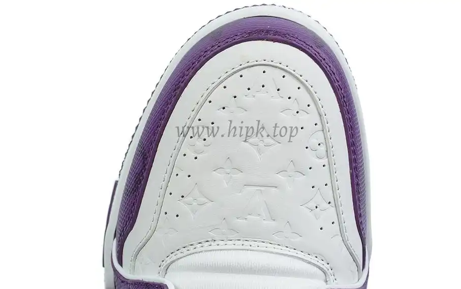 Pkgod Louis Vuitton Trainer White Purple Monogram retail materials ready to ship