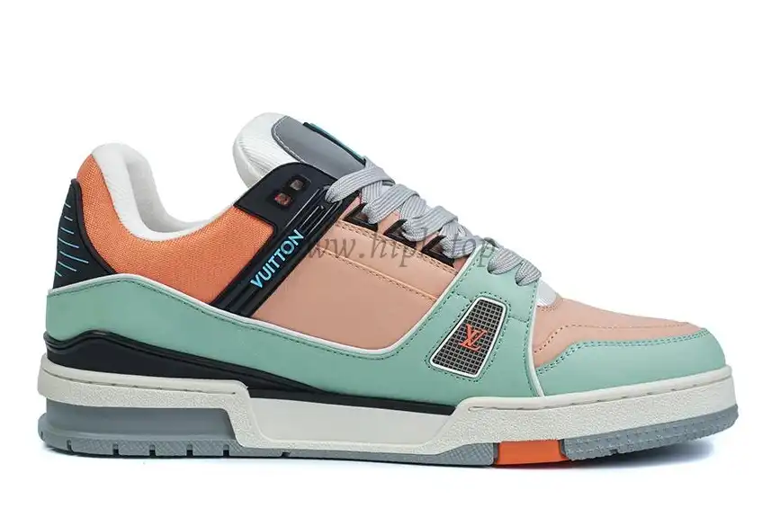 PK god Louis Vuitton LV Trainer multiple colorful orange retail materials ready to ship