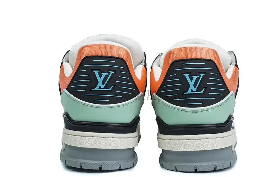 PK god Louis Vuitton LV Trainer multiple colorful orange retail materials ready to ship