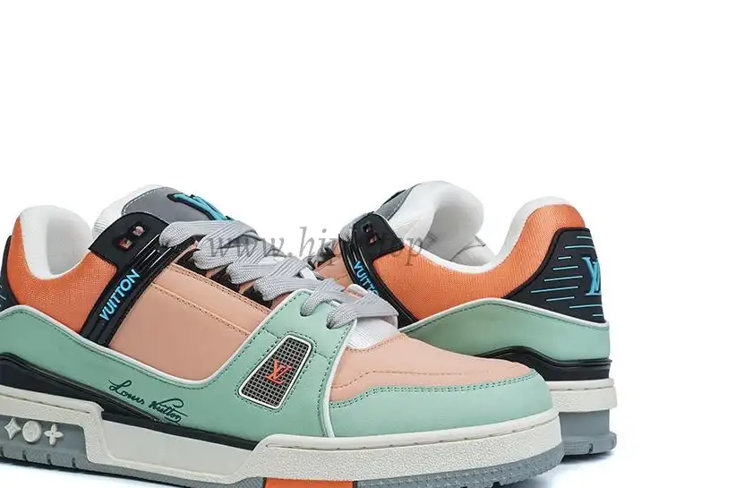 PK god Louis Vuitton LV Trainer multiple colorful orange retail materials ready to ship