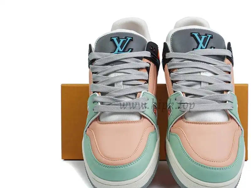 PK god Louis Vuitton LV Trainer multiple colorful orange retail materials ready to ship