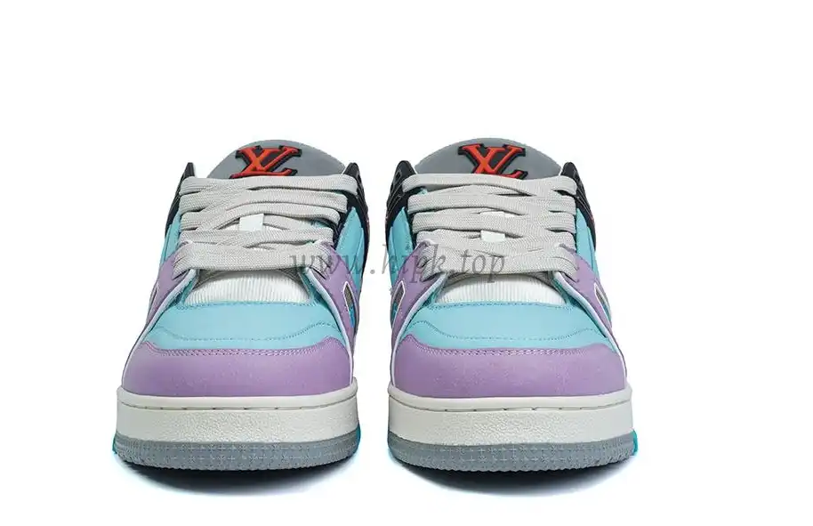 PK god Louis Vuitton LV Trainer multiple colorful purple retail materials ready to ship