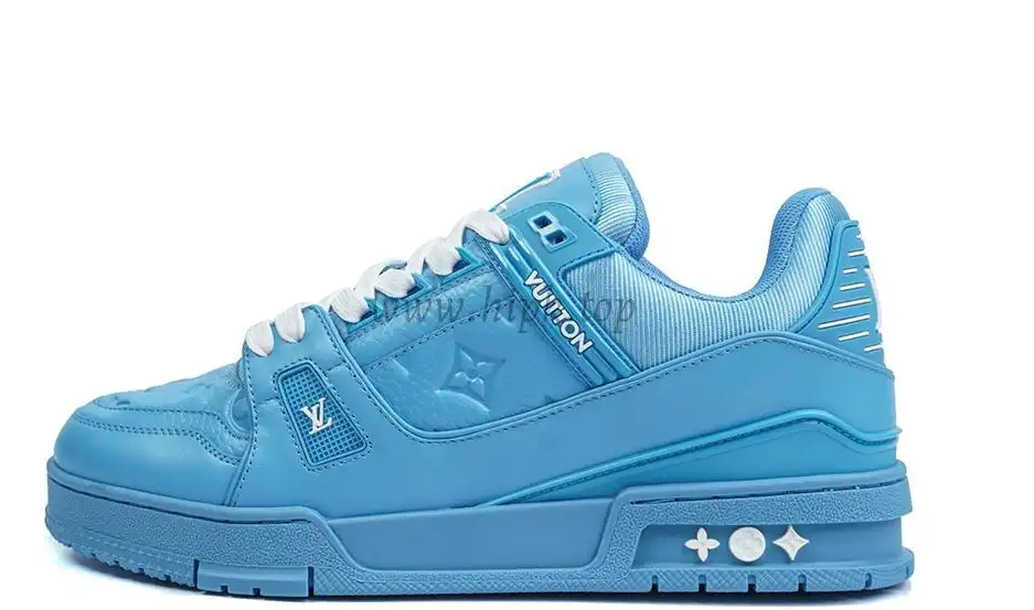 PK god Louis Vuitton LV Trainer ALL BLUE retail materials ready to ship