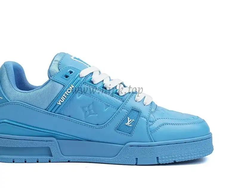 PK god Louis Vuitton LV Trainer ALL BLUE retail materials ready to ship