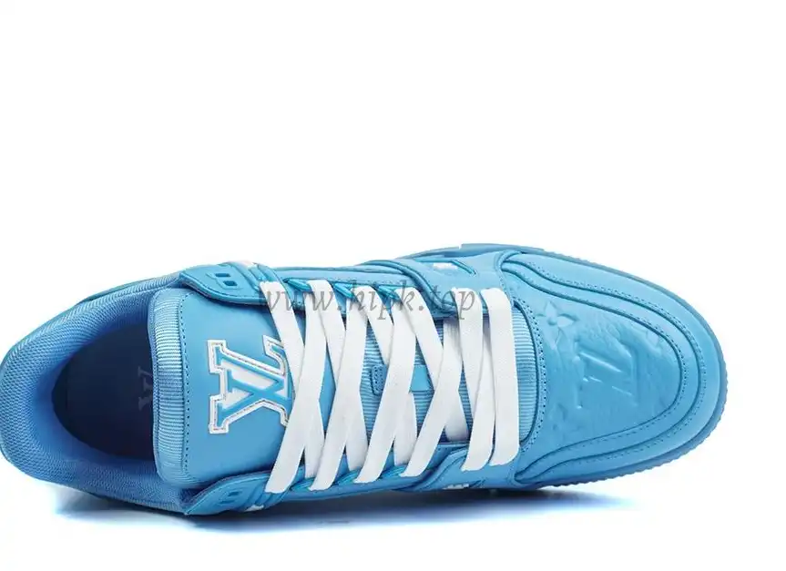 PK god Louis Vuitton LV Trainer ALL BLUE retail materials ready to ship