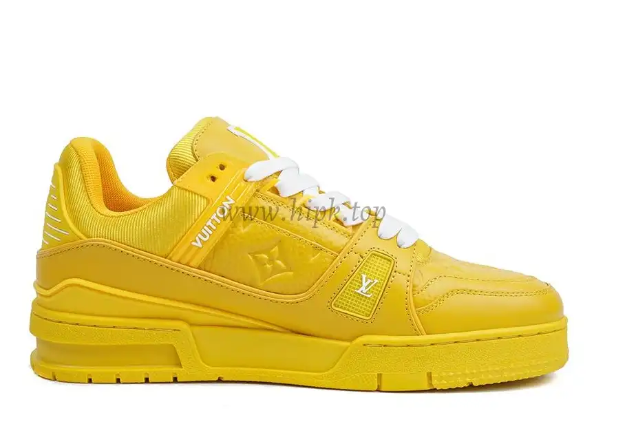 PK god Louis Vuitton LV Trainer ALL Yellow retail materials ready to ship