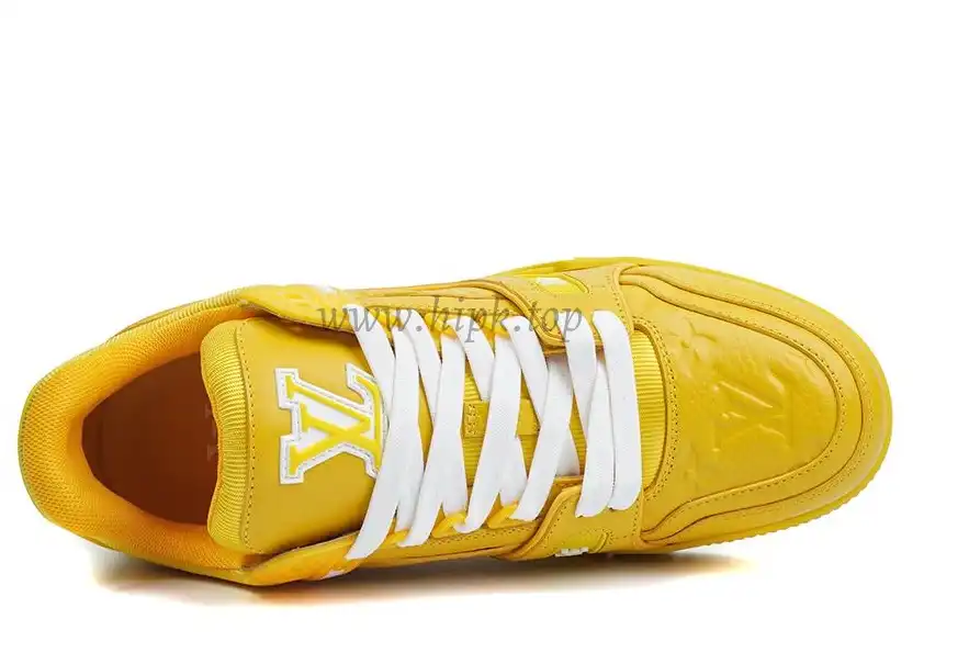 PK god Louis Vuitton LV Trainer ALL Yellow retail materials ready to ship