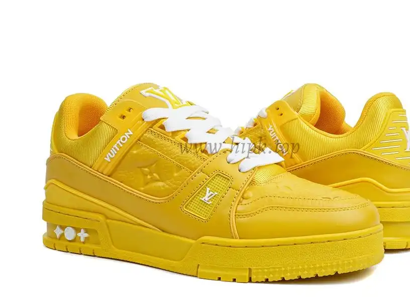 PK god Louis Vuitton LV Trainer ALL Yellow retail materials ready to ship