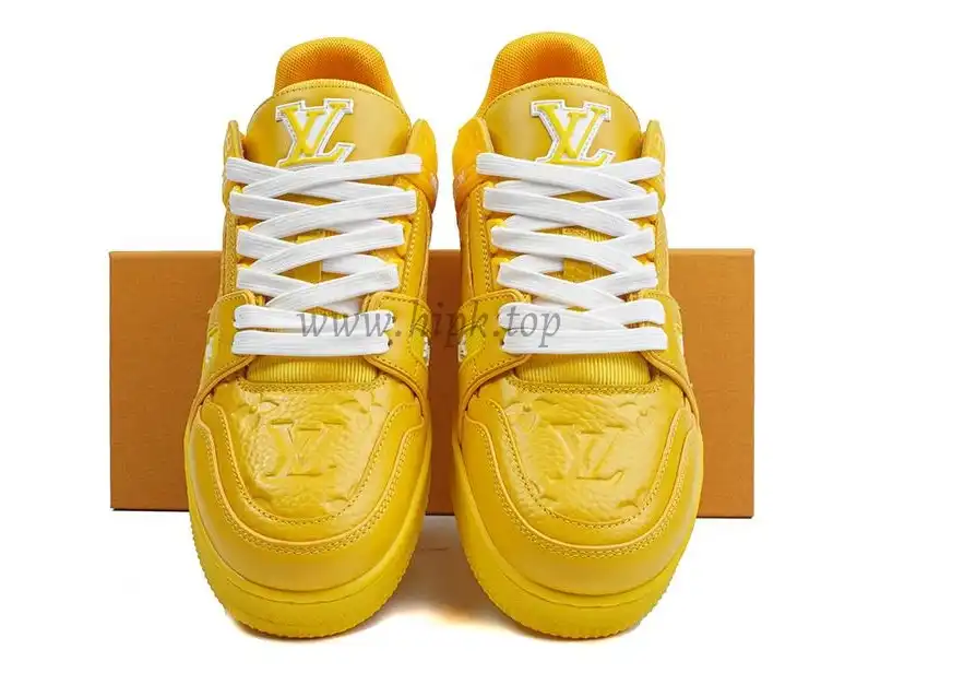 PK god Louis Vuitton LV Trainer ALL Yellow retail materials ready to ship