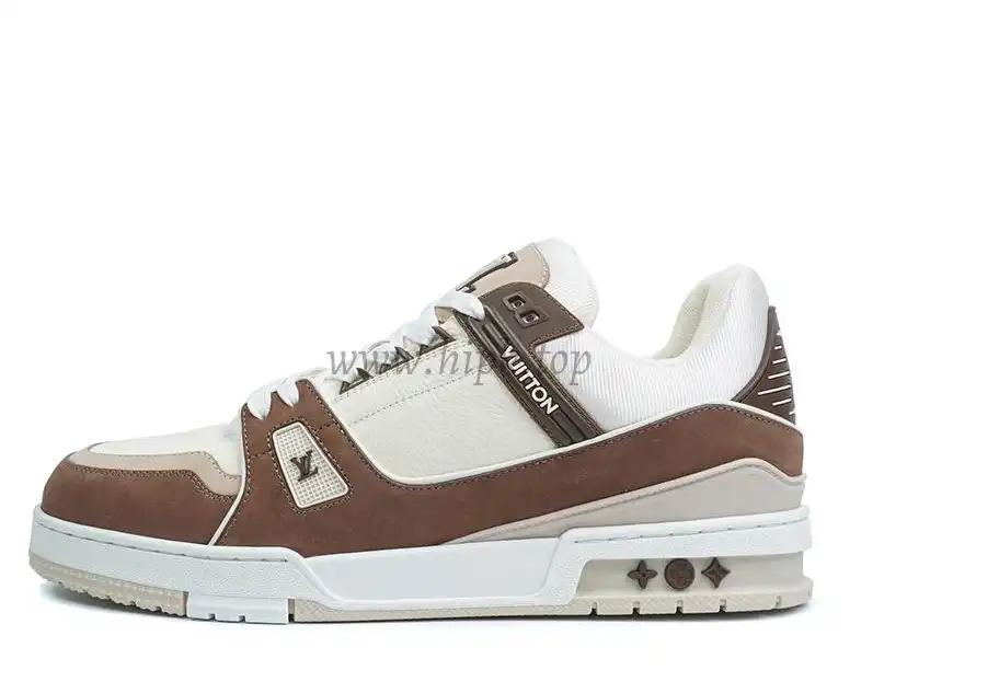 PK god Louis Vuitton LV Trainer Brown retail materials ready to ship