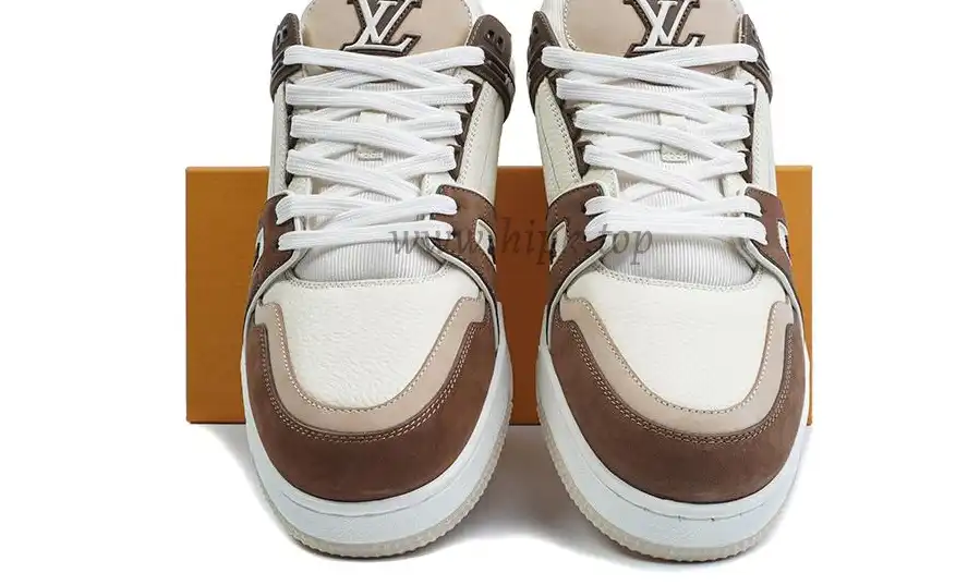 PK god Louis Vuitton LV Trainer Brown retail materials ready to ship