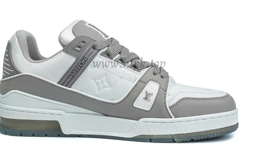 PK god Louis Vuitton LV Trainer Gray White retail materials ready to ship